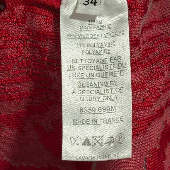 Balmain Red Mini Dress - Picture 6 of 10